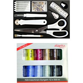 Kit de couture de qualité supérieure avec fil à coudre et accessoires de coupe - Parfait pour les amateurs et les professionnels