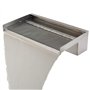 Köhko Cascade Fontaine 15 CM Alberta en Acier Inoxydable V2A (15-150 CM) Mat Chute d Eau Jeu d'eau WF30