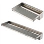 Köhko Cascade Fontaine 15 CM Alberta en Acier Inoxydable V2A (15-150 CM) Mat Chute d Eau Jeu d'eau WF30