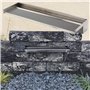 Köhko Cascade Fontaine 15 CM Alberta en Acier Inoxydable V2A (15-150 CM) Mat Chute d Eau Jeu d'eau WF30
