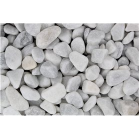 Gartenwelt Riegelsberger Gravier de jardin naturel - 25 kg - Grain de Carrara - 15-25 mm - Gravier décoratif - Pierres