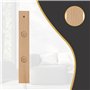 Lantelme 7873 Lot de 3 thermomètres analogiques en bois de hêtre pour extérieur et intérieur