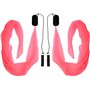 Diabolo Freizeitsport -Paire de Poi Lumineux UV - Rose - 60 cm - Ailes d'ange - Spiral Pois - Soft-Pois - Sac de Transport inclu