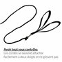 Diabolo Freizeitsport -Paire de Poi Lumineux UV - Rose - 60 cm - Ailes d'ange - Spiral Pois - Soft-Pois - Sac de Transport inclu