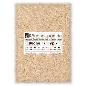 Räucherspan.de Copeaux de fumage en bois de hêtre type 7