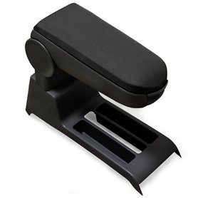pro.tec Accoudoir Central - avec Compartiment - rembourré - Textile - Noir