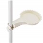 Support de Pot Fleur téléscopique Porte-Pot Stand de Plante Métal et Plastique Réglable en Hauteur Entre 110-305 cm Blanc