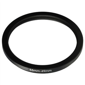 vhbw Bague d'adaptation de Filtre Step-Down de 55 mm vers 49 mm pour Objectif d'appareil Photo - Réducteur