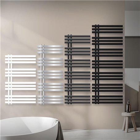 ECD Germany Iron EM Design Sèche-Serviettes - 500 x 1200 mm - Anthracite - Á Panneaux -Chauffage Moderne - Sèche-Serviettes Chau
