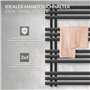 ECD Germany Iron EM Design Sèche-Serviettes - 500 x 1200 mm - Anthracite - Á Panneaux -Chauffage Moderne - Sèche-Serviettes Chau