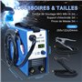 Poste à souder à fil fourré sans gaz - Poste à souder à fil avec 145 Amp et fonction de soudage à l'électrode avec 140 Amp | Voi