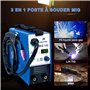 Poste à souder à fil fourré sans gaz - Poste à souder à fil avec 145 Amp et fonction de soudage à l'électrode avec 140 Amp | Voi