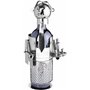 BRUBAKER - Porte-bouteille de vin - Serveur/Sommelier - Sculpture en Métal - Carte de voeux incl. - Idée cadeau originale