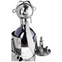 BRUBAKER - Porte-bouteille de vin - Serveur/Sommelier - Sculpture en Métal - Carte de voeux incl. - Idée cadeau originale
