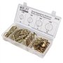CCLIFE 50 pièces Goupille de lynch avec anneau pour remorque de tracteur agricole，Assortiment de goupilles clips rond sécurité 4