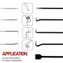 CCLIFE Kit de Crochet 9 Pièces - Outils Avec Joint Torique, Tournevis et Extracteur