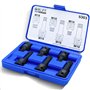 CCLIFEE XZN Ensemble de Douilles à Embouts 6 pcs Jeu de Douilles à Embouts M14 M16 M18 de 1/2" En Acier Cr-Mo Avec Denture Multi