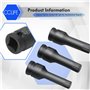 CCLIFEE XZN Ensemble de Douilles à Embouts 6 pcs Jeu de Douilles à Embouts M14 M16 M18 de 1/2" En Acier Cr-Mo Avec Denture Multi