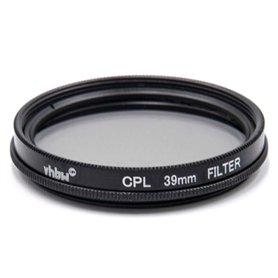 vhbw Filtre polarisant Universel pour Les objectifs d'appareil Photo 39mm - Polariseur Circulaire (CPL)