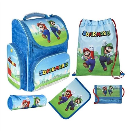 Familando Super Mario Cartable modèle Clou