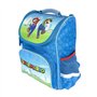 Familando Super Mario Cartable modèle Clou, bleu, 5-teiliges Set, Ensemble cartable