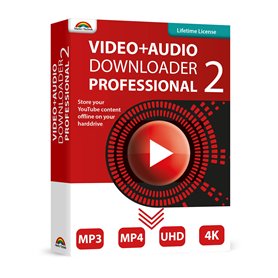 Video and Audio Downloader PRO 2 software for YouTube – download your favorite YouTube videos as MP4 video or MP3 audio – compat