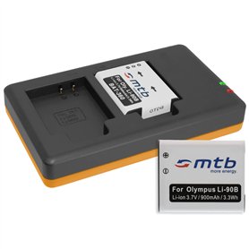 2X Batterie + Chargeur Dual (USB) Type DB-110 DB110 Compatible avec Ricoh GR III