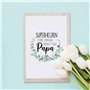 Papierdrachen Cadeau de fête des pères avec impression d'art et carte postale dorée avec enveloppe et 2 autres cartes – Cadeau p