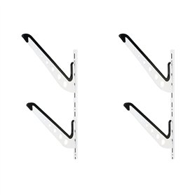 WilTec Rack Double Mural Universel - 355 x 20 x 580 mm - Support de Rangement pour 2 Planches Surf Snowboard Wakeboard Skateboar