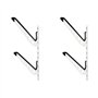 WilTec Rack Double Mural Universel - 355 x 20 x 580 mm - Support de Rangement pour 2 Planches Surf Snowboard Wakeboard Skateboar