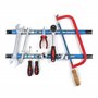 WilTec Kit de 6 Barres Porte-Outils – Longueur 61 cm et Capacité 13 kg par Barre – Barres magnétiques en Acier – Rangement Acces