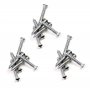 WilTec Kit de 6 Barres Porte-Outils – Longueur 61 cm et Capacité 13 kg par Barre – Barres magnétiques en Acier – Rangement Acces