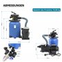 WilTec Filtre à Sable 250W 14L Cuve de Filtration Pompe Auto-amorçante 10000L/h Piscine Hors-Sol