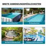 WilTec Filtre à Sable 250W 14L Cuve de Filtration Pompe Auto-amorçante 10000L/h Piscine Hors-Sol