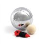 Toboli Set Pétanque 6 Boules en métal avec Cochonnet But Housse Nylon Mètre de pétanque Sport Losirs