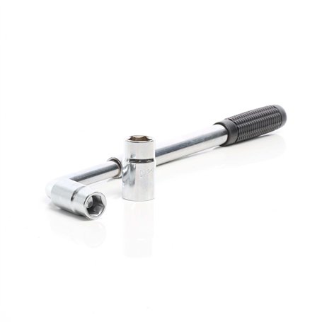 XPOtool Clé démonte-roue télescopique avec douilles de 17/19 mm et 21/23 mm Clé d’écrou de roue