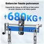 WilTec Balancier de positionnement pour grues d’Atelier – 680 kg Max. – Levage par Chaînes – Équilibreuse de Charge – Équilibreu