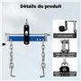 WilTec Balancier de positionnement pour grues d’Atelier – 680 kg Max. – Levage par Chaînes – Équilibreuse de Charge – Équilibreu