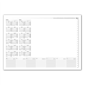 Sous-main avec calendrier 2025-2026 pour 2 ans I DIN A3 I 25 feuilles I en papier à déchirer I Calendrier I Organiseur I Fournit