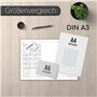 Sous-main avec calendrier 2025-2026 pour 2 ans I DIN A3 I 25 feuilles I en papier à déchirer I Calendrier I Organiseur I Fournit