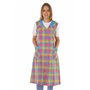 Schuerzenfabrik Blouse à boutons pour femme - Tissu mélangé à carreaux - Tablier sans manches - Multicolore - 50