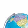 Globe Terrestre Lumineux LED Bleu 30 cm de Hauteur à Piles Accessoire Déco pour Salon Bureau ou Bibliothèque au Style Moderne Be