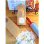 Lot de 50 sachets à fond plat avec fenêtre ovale - 100 g/250 g/500 g - 8 x 5 x 24,3 cm