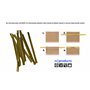 Lot de 50 sachets à fond plat avec fenêtre ovale - 100 g/250 g/500 g - 8 x 5 x 24,3 cm