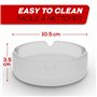 Praknu 6 Cendrier Verre Mat - Empilables - Pour l'Intérieur et l'Extérieur - Cendrier En Verre Avec 4 Fentes