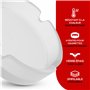 Praknu 6 Cendrier Verre Mat - Empilables - Pour l'Intérieur et l'Extérieur - Cendrier En Verre Avec 4 Fentes