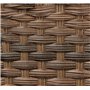 Panier à provisions en rotin - Coloration individuelle - Avec poignée pliante en aluminium rembourré de qualité supérieure - Gra