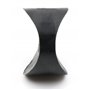 Design61 Lot de 10 entretoises de selle double face L 5 mm x Ø 8,2/25 mm M8 ronds, polyéthylène haute densité Noir