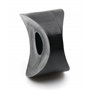 Design61 Lot de 10 entretoises de selle double face L 5 mm x Ø 8,2/25 mm M8 ronds, polyéthylène haute densité Noir