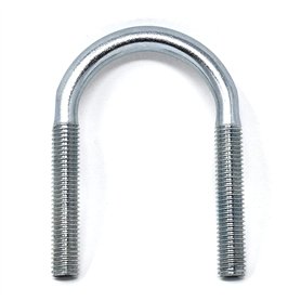 Design61 Lot de 4 vis à étrier DIN 3570 - En acier rond - M10 - Diamètre : 25